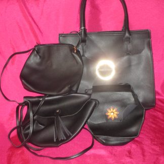 Black Bag with Buckle Set`